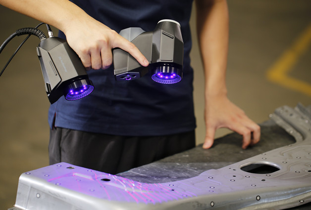 Scanner 3D avec technologie de lumi&egrave;re bleue