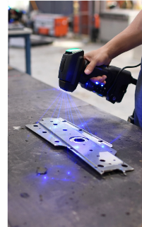 Scanner 3D laser bleu portable intelligent