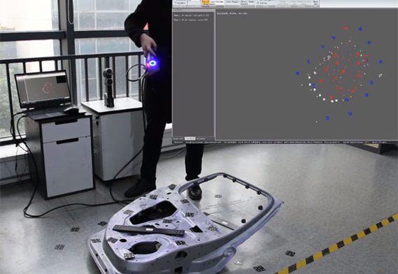 Syst&egrave;me de photogramm&eacute;trie avec technologie Blue Light
