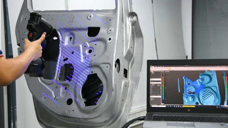 Scanner laser 3D portable sans marqueur gratuit MarvelScan Tracker pour l&#39;inspection 3D