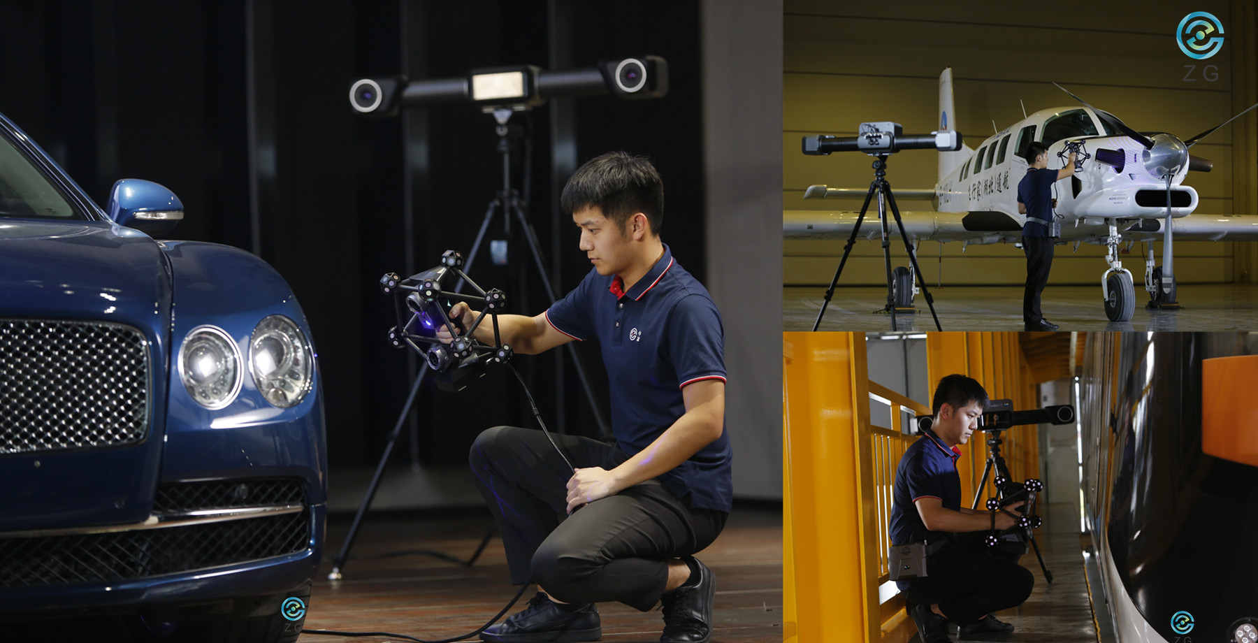 Scanner laser 3D &agrave; suivi optique