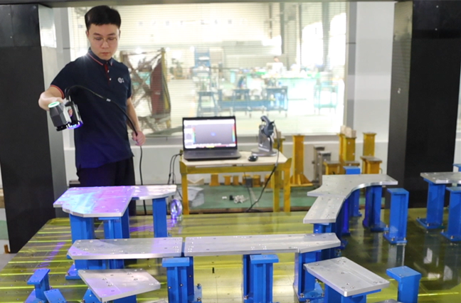 MMT portable avec syst&egrave;me de photogramm&eacute;trie pour la num&eacute;risation 3D