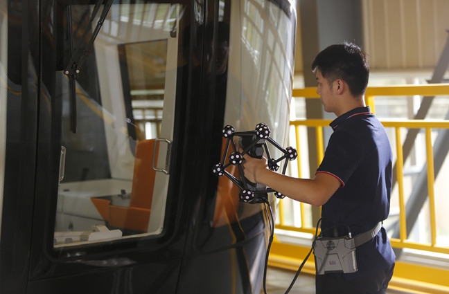 Analyse laser 3D sans fil pour la mesure et l'inspection 3D